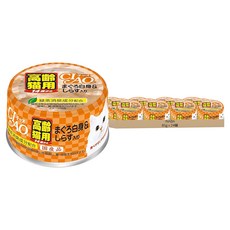 INABA CIAO 啾嚕 14歲高齡貓用指定罐 Set 24罐, 白身鮪魚 + 吻仔魚, 85g