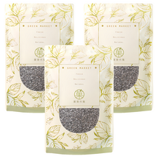 GreenMarket 菓青市集 輕纖奇亞籽 (500g/包) - 高纖飽足感 健康輕食首選, 3包