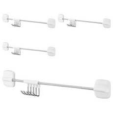 KM 磁力五連勾不銹鋼掛勾 超長橫桿 靈活滑動, 6157, 4個