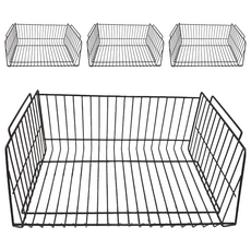 巧夫人 斜口置物籃(XL) - 46x33x22公分, 黑色, 4個