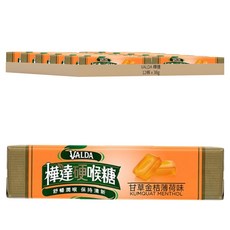 VALDA 樺達 硬喉糖 甘草金桔, 38g, 12條