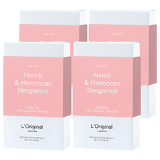 L'Original London 能量晶石車用香氛補充裝, 摩洛哥佛手柑與橙花, 4個