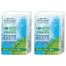家樂福 環保擦手紙, 5包, 2袋