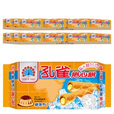 孔雀 捲心餅雞蛋布丁, 63g, 24包