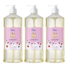 Fees BEBE 嬰兒柔護泡泡露 莓果香 300ml, 3瓶