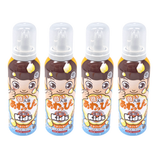 地球製藥 溫泡 Kids 入浴香氛 Q 泡泡 黃色柑橘香 160ml, 4罐