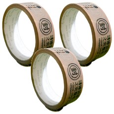 CLEAN 克林 ELItape易利封 防拆保密膠帶 30mm x 10m, 牛皮色, 3捲