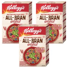 家樂氏 ALL-BRAN 高纖麥麩早餐穀物, 含54%膳食纖維, 315g, 3盒