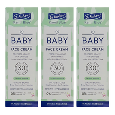 Dr.Fischer 費雪博士 Baby 嬰幼兒防曬保濕面霜 SPF30 24小時保濕, 75ml, 3盒