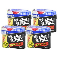 ST 雞仔牌 脫臭炭 冷藏室用, 搭配備長炭與活性炭的消臭劑, 強力除臭, 140g, 4盒