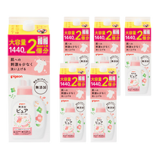 pigeon 貝親 無添加嬰兒衣物洗衣精補充盒, 1.44L, 6盒