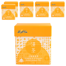 High Tea 伂橙 漢方茶 人蔘黃耆茶 PLA玉米澱粉環保材質立體茶包 無添加人工香料 不含咖啡因, 4g, 10包, 6盒