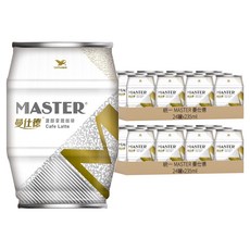 統一 曼仕德 濃醇拿鐵咖啡, 235ml, 48罐