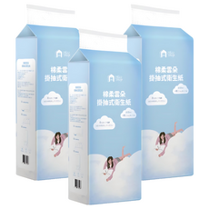 7822 Shop 生活選物 棉柔雲朵掛抽式衛生紙, 1入, 3包