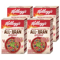 家樂氏 ALL-BRAN 高纖麥麩早餐穀物, 含54%膳食纖維, 315g, 4盒