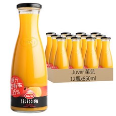 Juver 茱兒 芒果檸檬百香果汁 35%原汁含有率, 850ml, 12瓶