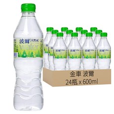 金車 波爾 天然水, 600ml, 24瓶
