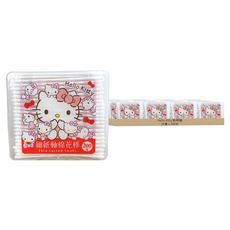 Hello Kitty 凱蒂貓 細紙軸棉花棒, 200支, 24盒