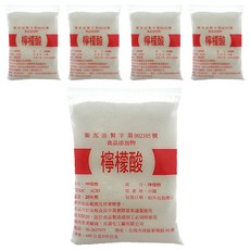 壽生 食品級檸檬酸 天然無添加 廚房清潔、食品調味好幫手, 450g, 5包