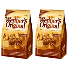 Werther's Original 巧克力 焦糖口味 125g, 2袋