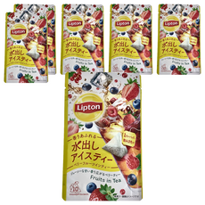 Lipton 立頓 日本進口冷泡茶 莓果風味紅茶, 3.4g, 10個, 6包