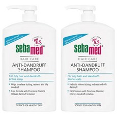 sebamed 施巴 台灣公司貨 油性抗屑洗髮乳, 1L, 2瓶