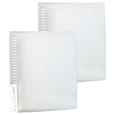 B5加大26孔鐵夾, 霧透明, 2個