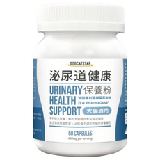 DOG CAT STAR 汪喵星球 泌尿道健康保養粉, 犬貓適用, 50顆, 泌尿健康, 1罐