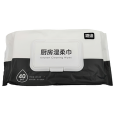 SHIMOYAMA 廚房清潔用除油去汙濕紙巾, 1包