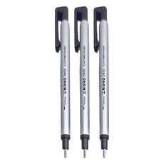 Tombow 蜻蜓牌 MONO zero 細字橡皮丸型 EH-KUR04，直徑2.3mm, 灰色, 3支