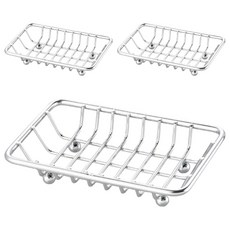 st3207 肥皂架 304不鏽鋼 瀝水設計 浴室收納 簡約時尚, 3個