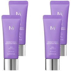 MISSHA 台灣公司貨 完美遮瑕BB霜 SPF50+ PA++++, No.21白皙色, 20ml, 4條