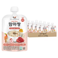 Jjangjuk 寶寶粥, 韓牛香菇烤肉口味, 120g, 10入
