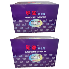 Love Cats 愛貓 超薄平面衛生套, 144個裝, 2個