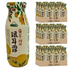 統一生機 菊花枸杞銀耳露, 200ml, 36瓶