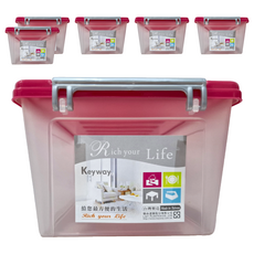 KEYWAY 聯府 掀蓋整理箱, 顏色隨機, 6個