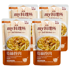 金車 my料理所 筍絲控肉, 4包, 565g
