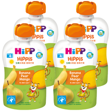 HiPP 喜寶 水果趣 香蕉芒果 4個月以上, 100g, 4包