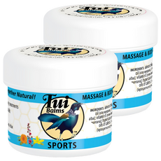 Tui Balms 運動專用身體按摩精油蜂蠟膏，含山金車，舒緩乾燥，質地清爽, 2罐