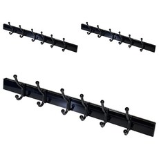 生活King 6連移動式掛鉤/門後勾, ABS樹脂, 3M強力黏膠, 免釘不傷牆面, 壁掛不佔空間, 3個