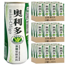 金車 奧利多 碳酸飲料, 含寡醣, 促進消化道健康, 清爽氣泡, 幫助消化, 240ml, 72罐