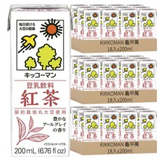 KIKKOMAN 龜甲萬 豆乳紅茶風味, 200ml, 54入