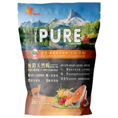 PURE 猋 全齡貓適用 無穀天然糧, 20kg, 鮭魚口味, 1袋