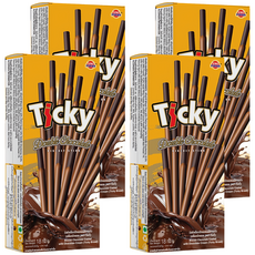 UNIFIRMS Ticky 加倍濃郁巧克力棒, 18g, 4盒