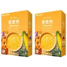 波堤寶寶 寶寶粥 寶飽南瓜地瓜 6個月以上至2歲 5包, 750g, 2盒