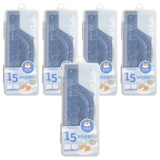 柴語錄 鋁合金 套尺 4個 DTD5043 15cm, 藍色, 5盒