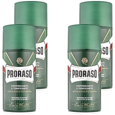 PRORASO 刮鬍泡 沁涼舒爽 綠標 300ml, 4個