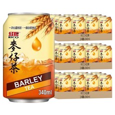 RICO 紅牌 麥仔茶, 340ml, 72罐