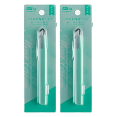 SDI 手牌 職人用工藝刀 0443C-G 薄荷綠 美術工藝刀具組, 2支