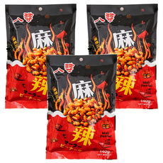 八婆 麻辣花生 140g, 獨立包裝, 香辣口味, 佐茶伴酒, 3包